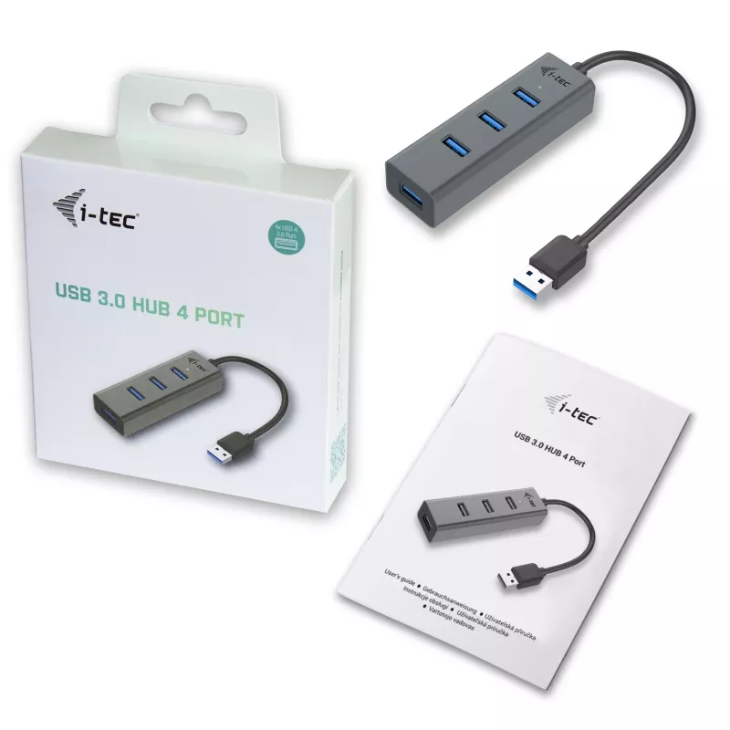 Hub USB i-tec Metal USB 3.0 HUB 4 portas