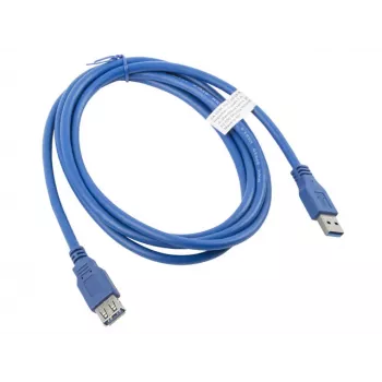 Cabo USB-A para USB-A LANBERG CA-US3E-10CC-0018-B 1,8 m, USB 3.0, azul, 4800 Mbit/s