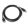 Cabo USB A para A LANBERG CA-USBE-10CC-0018-BK, USB 2.0, 1,8 m, preto
