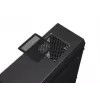 Caixa de PC iBox Orcus X14 Midi Tower, ATX/Micro ATX/ITX, janela lateral, 2 ventoinhas de 120 mm com iluminação vermelha, 3 baias de 3,5 polegadas, 2 de 2,5 polegadas, 1 de 5,25 polegadas, USB 3.0, preta
