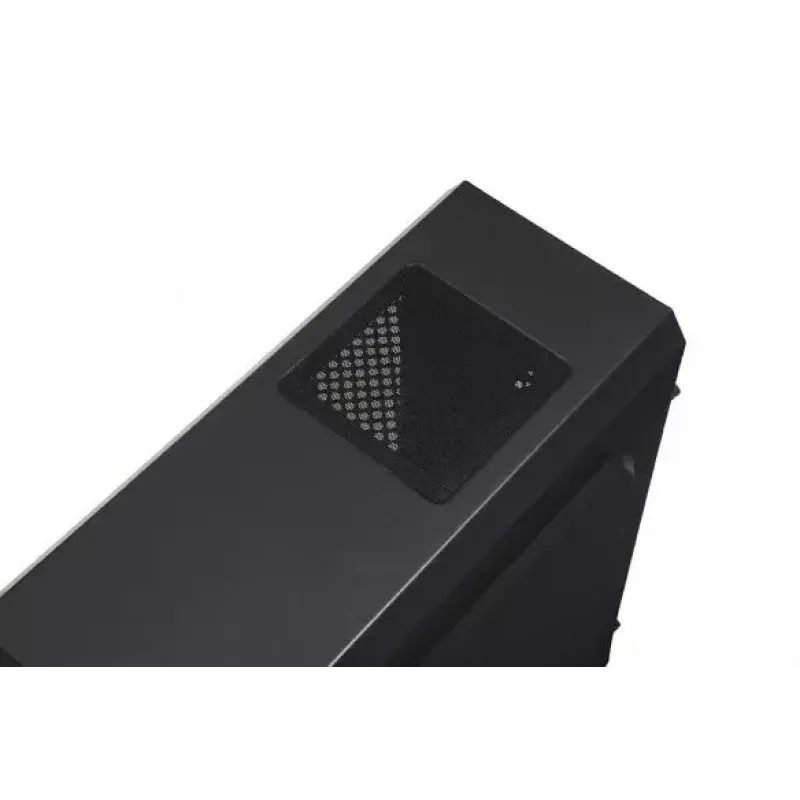 Caixa de PC iBox Orcus X14 Midi Tower, ATX/Micro ATX/ITX, janela lateral, 2 ventoinhas de 120 mm com iluminação vermelha, 3 baias de 3,5 polegadas, 2 de 2,5 polegadas, 1 de 5,25 polegadas, USB 3.0, preta