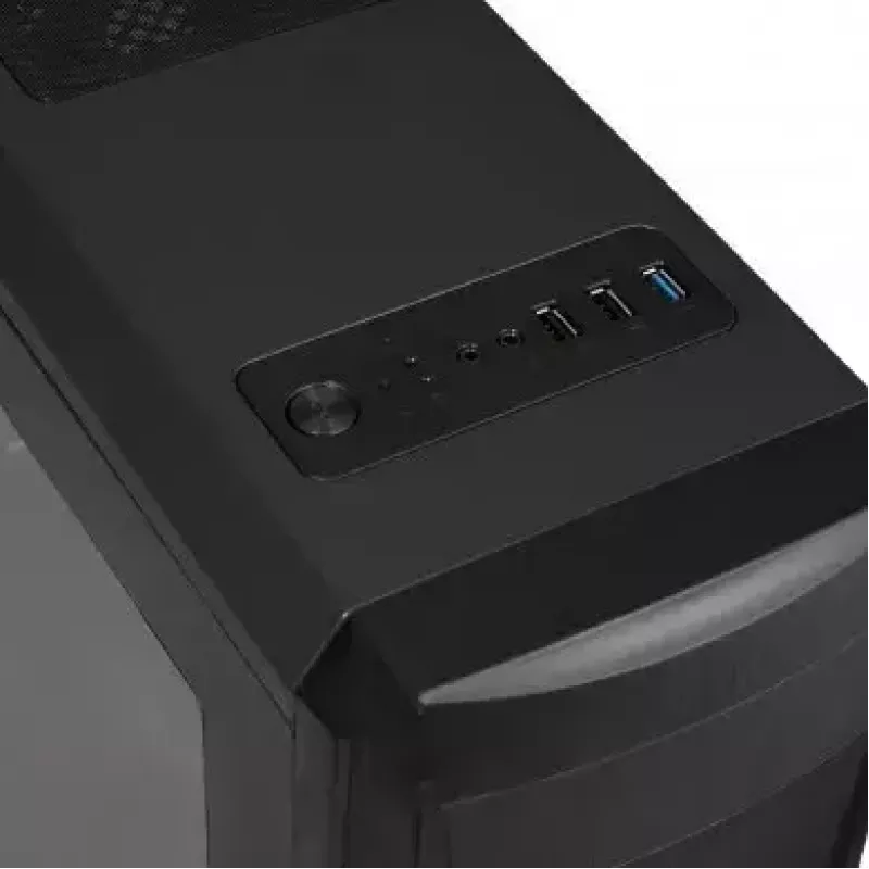 Caixa de PC iBox Orcus X14 Midi Tower, ATX/Micro ATX/ITX, janela lateral, 2 ventoinhas de 120 mm com iluminação vermelha, 3 baias de 3,5 polegadas, 2 de 2,5 polegadas, 1 de 5,25 polegadas, USB 3.0, preta