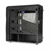 Caixa de PC iBox Orcus X14 Midi Tower, ATX/Micro ATX/ITX, janela lateral, 2 ventoinhas de 120 mm com iluminação vermelha, 3 baias de 3,5 polegadas, 2 de 2,5 polegadas, 1 de 5,25 polegadas, USB 3.0, preta