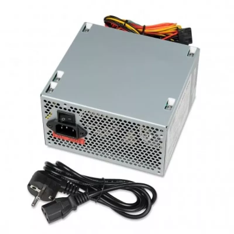 Fonte de alimentação IBOX Cube Ii 500 W 20+4 pinos ATX ATX prateado