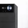 Caixa de PC Modecom Oberon Pro Midi Tower, ATX/Micro ATX/ITX, janela lateral, placa gráfica até 395 mm, 2x USB 3.0, preta