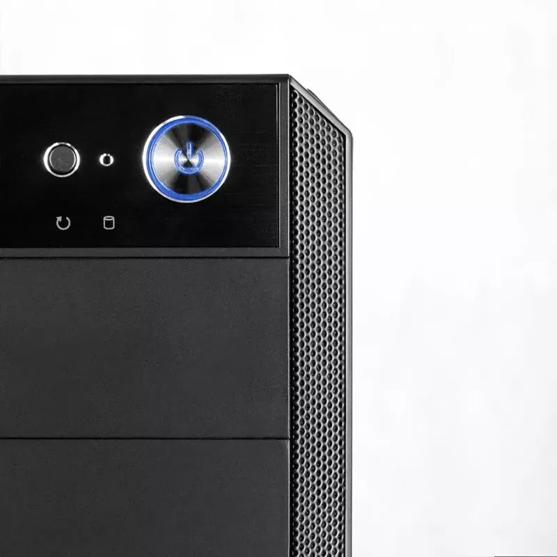 Caixa de PC Modecom Oberon Pro Midi Tower, ATX/Micro ATX/ITX, janela lateral, placa gráfica até 395 mm, 2x USB 3.0, preta