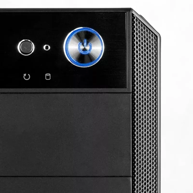 Caixa de PC Modecom Oberon Pro Midi Tower, ATX/Micro ATX/ITX, janela lateral, placa gráfica até 395 mm, 2x USB 3.0, preta
