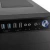 Caixa de PC Modecom Oberon Pro Midi Tower, ATX/Micro ATX/ITX, janela lateral, placa gráfica até 395 mm, 2x USB 3.0, preta