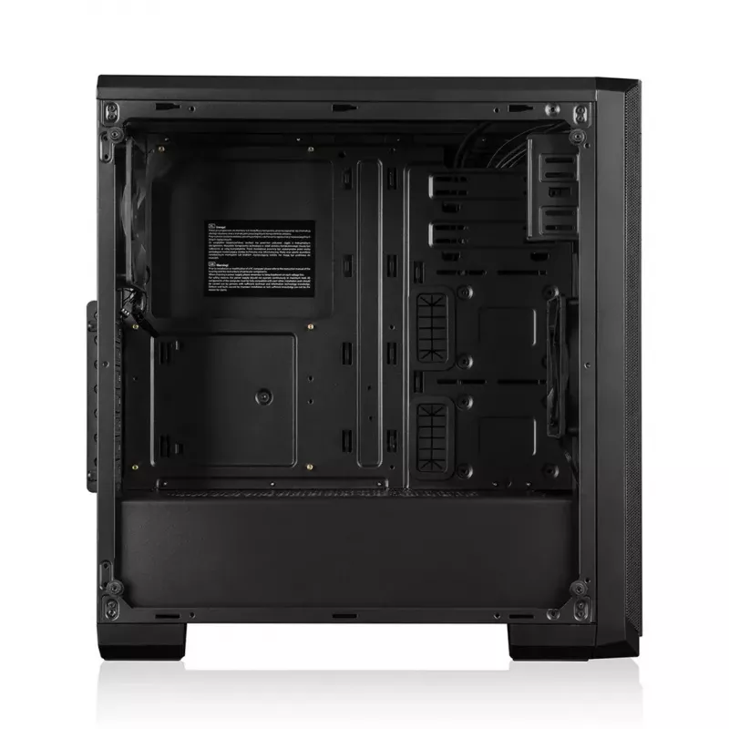 Caixa de PC Modecom Oberon Pro Midi Tower, ATX/Micro ATX/ITX, janela lateral, placa gráfica até 395 mm, 2x USB 3.0, preta