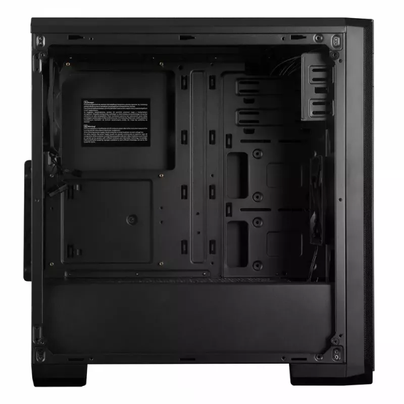 Caixa de PC Modecom Oberon Pro Midi Tower, ATX/Micro ATX/ITX, janela lateral, placa gráfica até 395 mm, 2x USB 3.0, preta