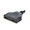 Cabo HDMI Gembird DSP-2PH4-04 — HDMI tipo A macho para 2× HDMI tipo A fêmea, preto, fichas retas