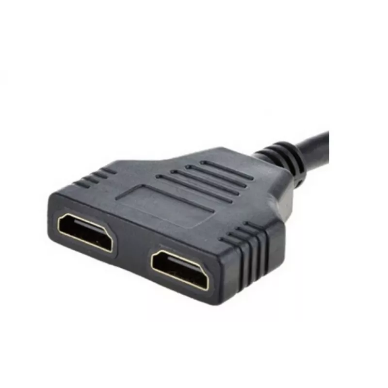Cabo HDMI Gembird DSP-2PH4-04 — HDMI tipo A macho para 2× HDMI tipo A fêmea, preto, fichas retas