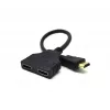Cabo HDMI Gembird DSP-2PH4-04 — HDMI tipo A macho para 2× HDMI tipo A fêmea, preto, fichas retas