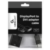 Cabo adaptador DisplayPort para DVI GEMBIRD – preto