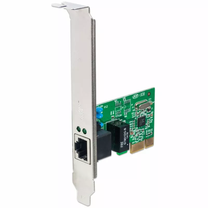 Placa de rede Gigabit PCI Express Intellinet, placa Ethernet RJ45 PCI Express 10/100/1000 Mbps