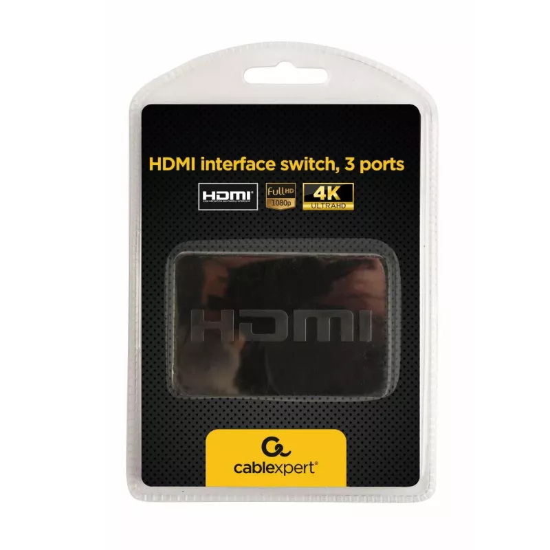 Comutador de interface HDMI GEMBIRD, 3 portas