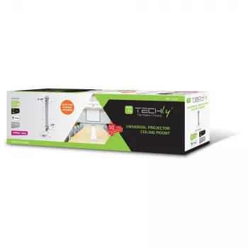 Extensão de suporte de teto para projetor Techly 545-900 mm prateado ICA-PM 18M