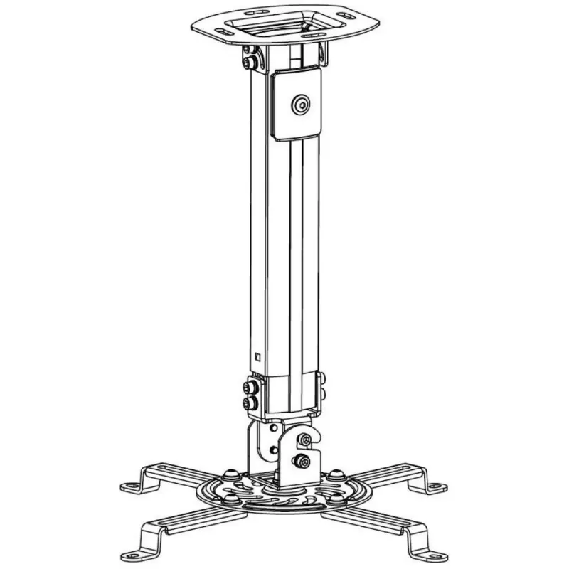 Extensão de suporte de teto para projetor Techly 545-900 mm prateado ICA-PM 18M