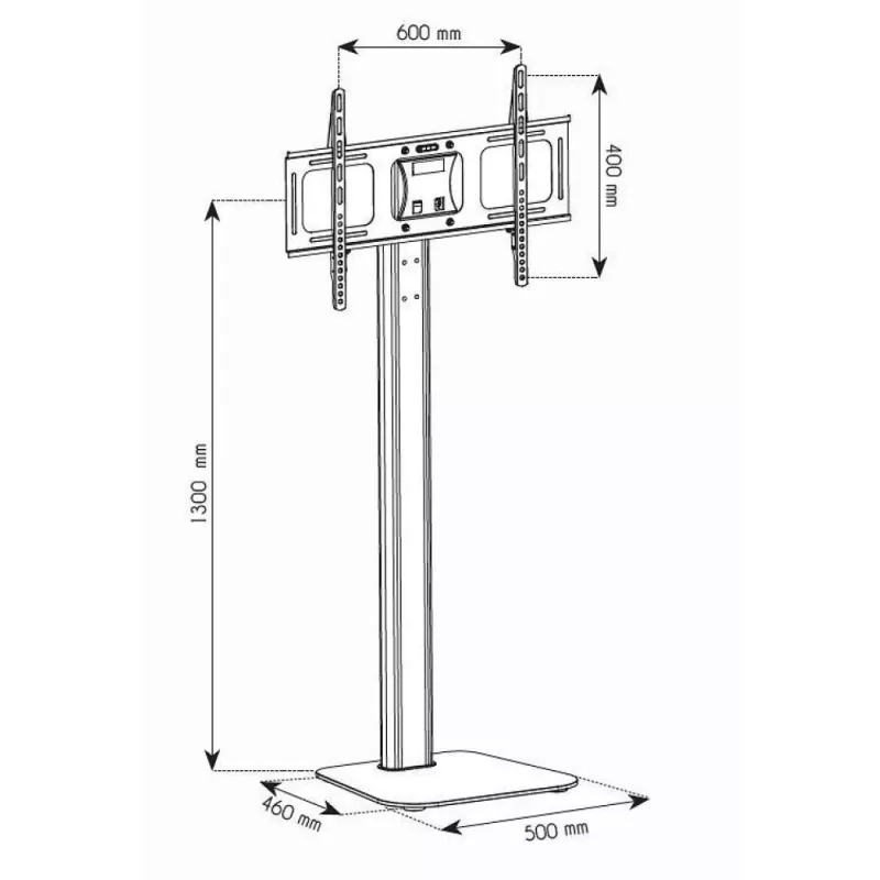 Suporte/montagem de TV Techy ICA-TR11 177,8 cm (70 polegadas) preto, prateado