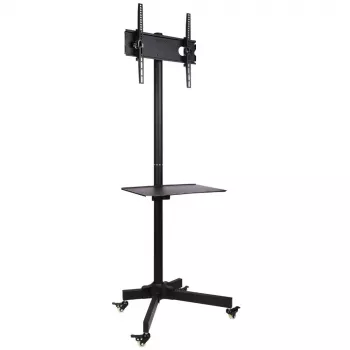 Suporte de chão com rodas Techly para LCD/LED/Plasma 23 polegadas-55 polegadas, 58,4 cm (23 polegadas), 139,7 cm (55 polegadas), 50 x 50 mm, 400 x 400 mm, -15 - 15°, preto