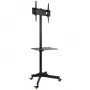 Suporte de chão com rodas Techly para LCD/LED/Plasma 23 polegadas-55 polegadas, 58,4 cm (23 polegadas), 139,7 cm (55 polegadas), 50 x 50 mm, 400 x 400 mm, -15 - 15°, preto