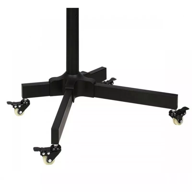 Suporte de chão com rodas Techly para LCD/LED/Plasma 23 polegadas-55 polegadas, 58,4 cm (23 polegadas), 139,7 cm (55 polegadas), 50 x 50 mm, 400 x 400 mm, -15 - 15°, preto