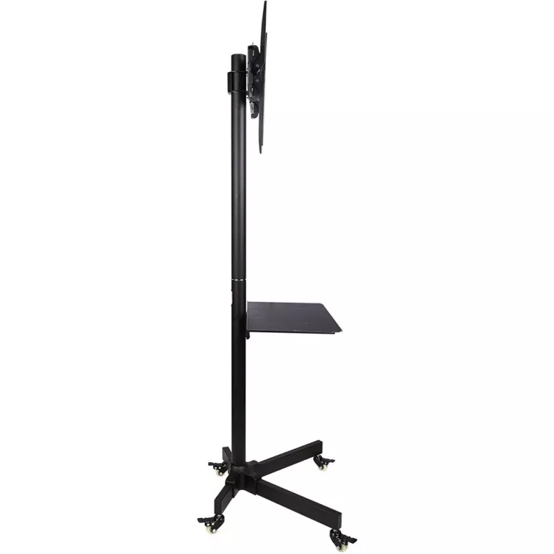 Suporte de chão com rodas Techly para LCD/LED/Plasma 23 polegadas-55 polegadas, 58,4 cm (23 polegadas), 139,7 cm (55 polegadas), 50 x 50 mm, 400 x 400 mm, -15 - 15°, preto