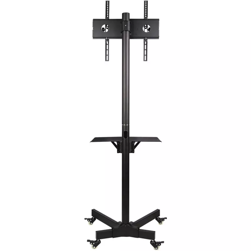 Suporte de chão com rodas Techly para LCD/LED/Plasma 23 polegadas-55 polegadas, 58,4 cm (23 polegadas), 139,7 cm (55 polegadas), 50 x 50 mm, 400 x 400 mm, -15 - 15°, preto