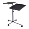 Suporte para portátil Techly universal com rodas ajustável para notebook projetor preto