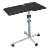 Suporte para portátil Techly universal com rodas ajustável para notebook projetor preto