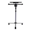 Suporte para portátil Techly universal com rodas ajustável para notebook projetor preto