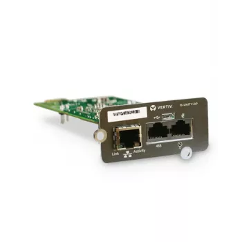 Placa Vertiv Liebert IntelliSlot Unity, interna, com fios, RJ-45, Ethernet, 100 Mbit/s