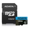 Memória flash MicroSDXC ADATA 128 GB UHS‑I Class 10 — 85 MB/s de leitura, 25 MB/s de escrita, à prova de água, com adaptador SD