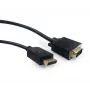 Gembird CCP-DPM-VGAM-6 cabo adaptador de DisplayPort para VGA, 1,8 m, preto