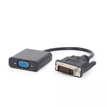 Cabo adaptador de vídeo Gembird DVI-D (macho) para VGA (fêmea) 0,2 m, preto