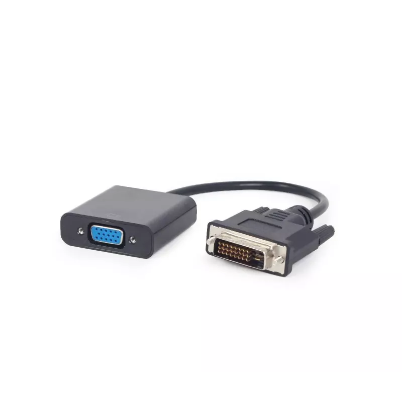 Cabo adaptador de vídeo Gembird DVI-D (macho) para VGA (fêmea) 0,2 m, preto