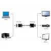 Cabo adaptador de vídeo Gembird DVI-D (macho) para VGA (fêmea) 0,2 m, preto