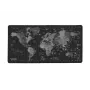 Tapete de rato NATEC Time Zone Map Maxi — tecido 400×800 mm, 2,5 mm, impermeável, antiderrapante