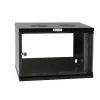 Caixa de parede Techly 19 6U D450 preta montada I-CASE EL-1006B45
