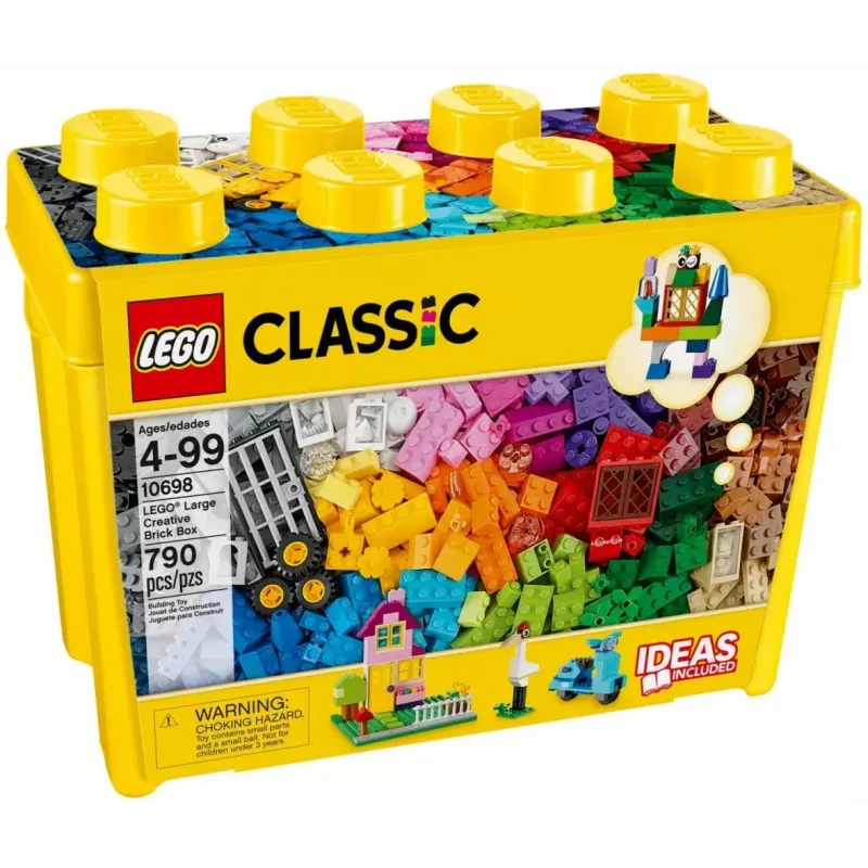 Conjunto de construção LEGO Classic 10698 — 790 peças, multicolor, 33 cores, incluindo placas de base verdes e acessórios