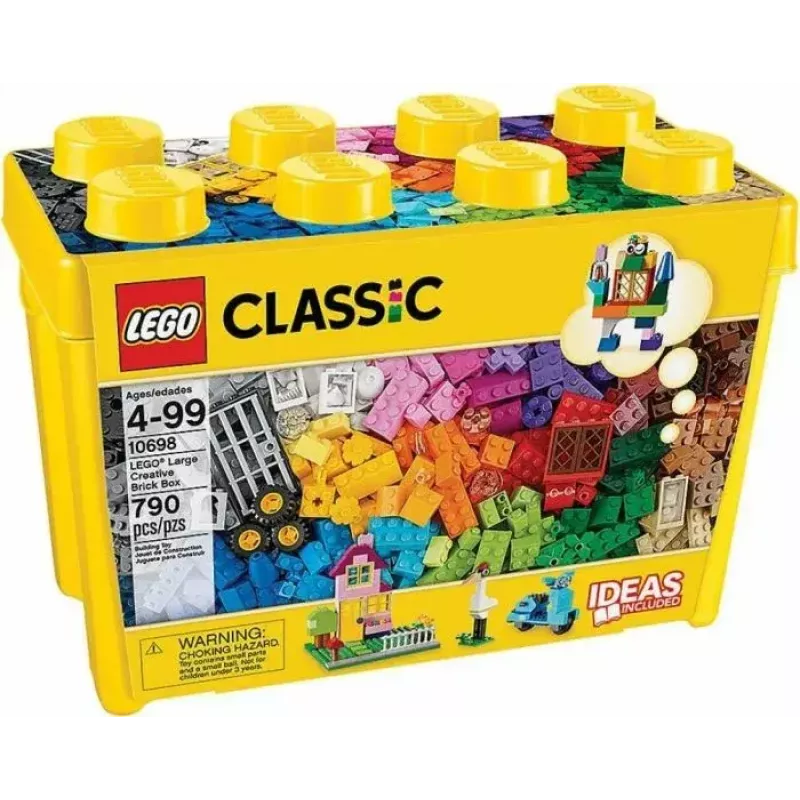 Conjunto de construção LEGO Classic 10698 — 790 peças, multicolor, 33 cores, incluindo placas de base verdes e acessórios