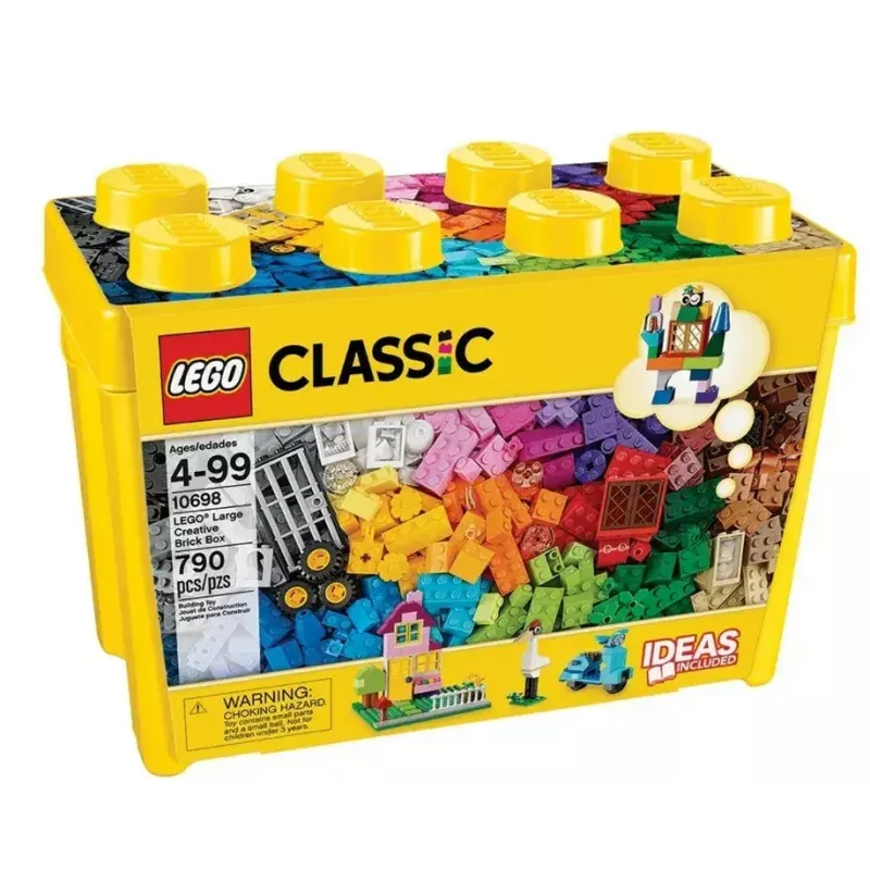 Conjunto de construção LEGO Classic 10698 — 790 peças, multicolor, 33 cores, incluindo placas de base verdes e acessórios