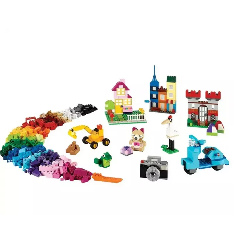 Conjunto de construção LEGO Classic 10698 — 790 peças, multicolor, 33 cores, incluindo placas de base verdes e acessórios