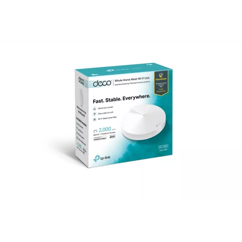 TP-Link AC1300 Deco Whole Home Mesh Wi-Fi System, branco, interno, router Mesh, dupla banda (2,4 GHz / 5 GHz), Wi-Fi 5 (802.11ac), 1267 Mbit/s
