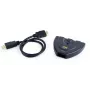 Hub de interfaces HDMI Gembird DSW-HDMI-35 — 3 portas, HDMI, cabo de 0,5 m, preto