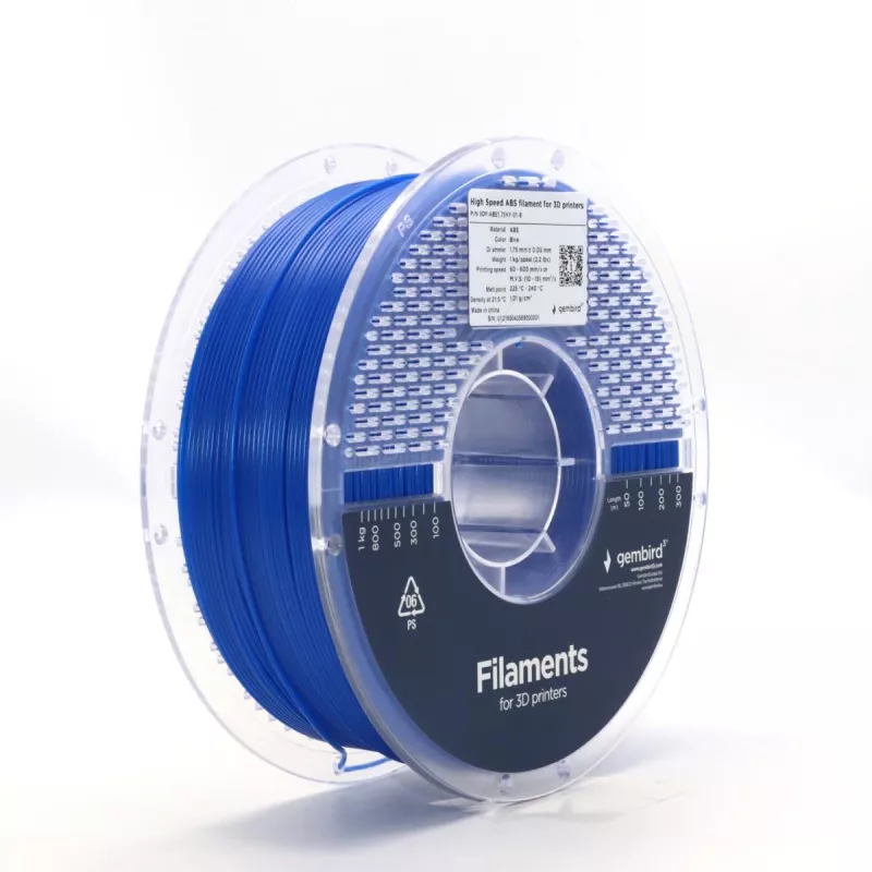 Material de impressão 3D Gembird 3DP-ABS1.75-01-B ABS Navy 1 kg