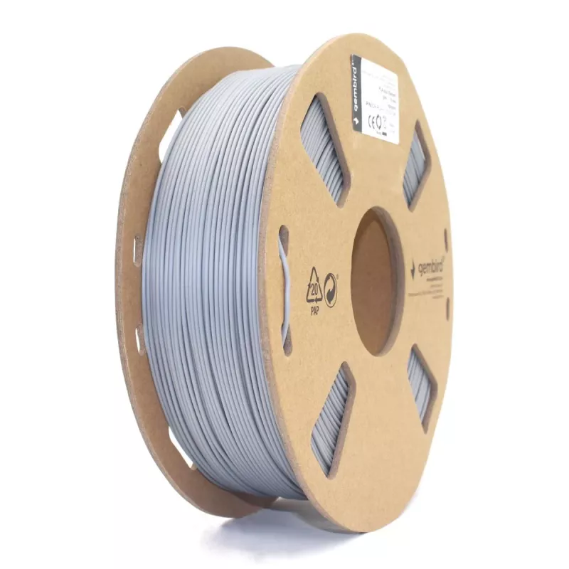Filamento PLA GEMBIRD cinzento, 1,75 mm, 1 kg