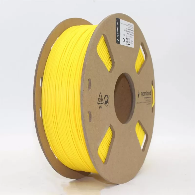 PLA GEMBIRD amarelo, 1,75 mm, 1 kg