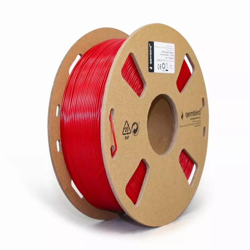 Material de impressão 3D Gembird 3DP-PETG1.75-01-R vermelho