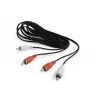 Cabo de áudio Gembird CCA-2R2R-6 1,8 m 2 x RCA preto
